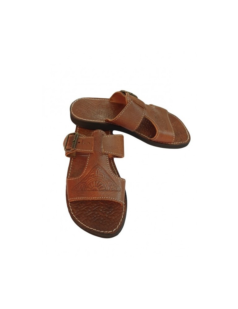 Sandalia de piel artesanal - sandalero