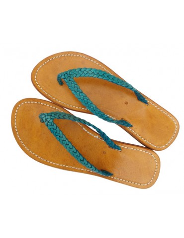 natur læder sandal