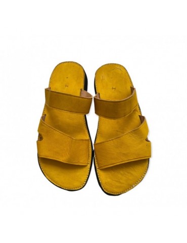 Cómoda sandalia de moda de cuero genuino de alta calidad