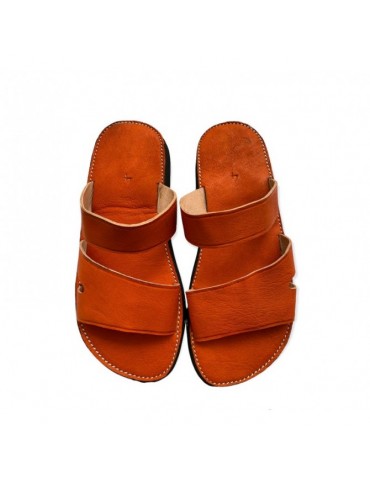Cómoda sandalia de moda de cuero genuino de alta calidad
