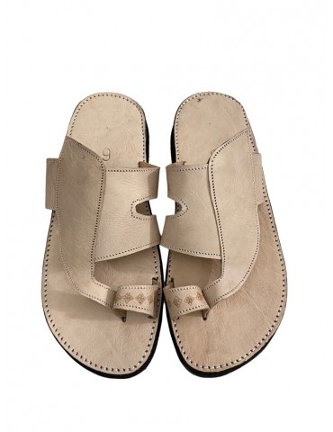 Sandalias cómodas de cuero real de moda para hombres