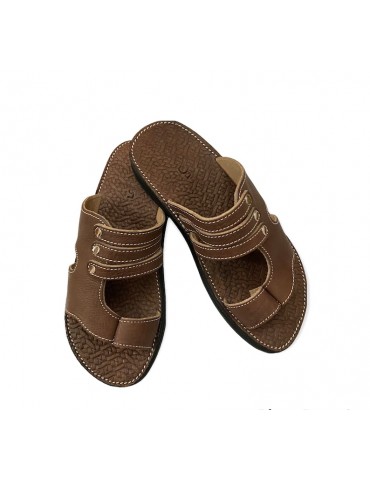 Sandalias cómodas de cuero real de moda para hombres