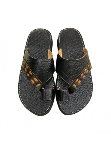 Sandalias cómodas de cuero real de moda para hombres
