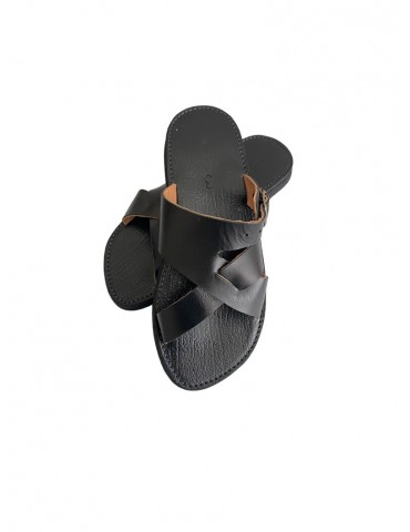 Sandália de couro real...