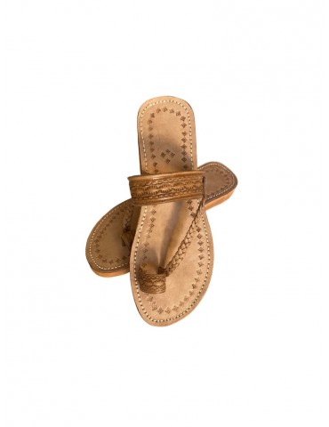 Högkvalitativ sandal i äkta...