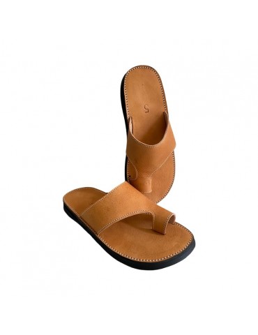 Högkvalitativ sandal i äkta...