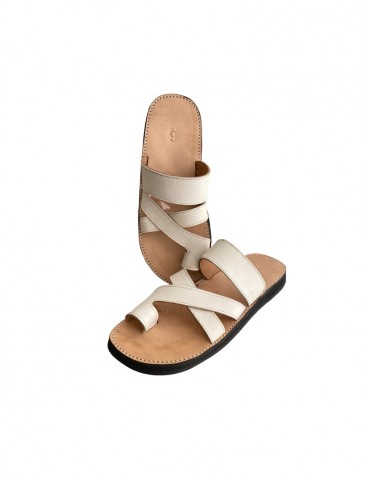 Högkvalitativ sandal i äkta...