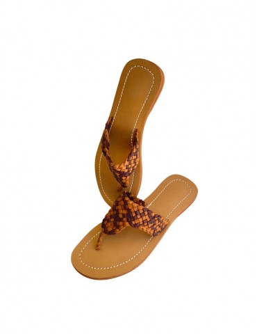 High-end leather sandal for women