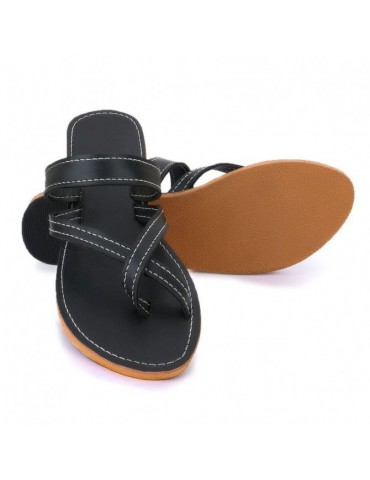 Unique style sandal in real leather