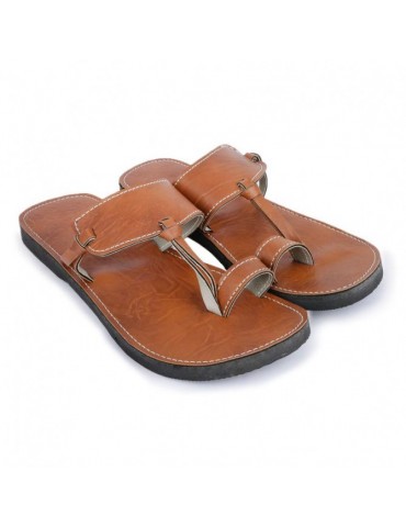 hantverk Marocko verkligt läder sandal Brun
