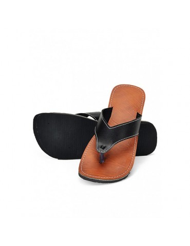 Natural leather sandal